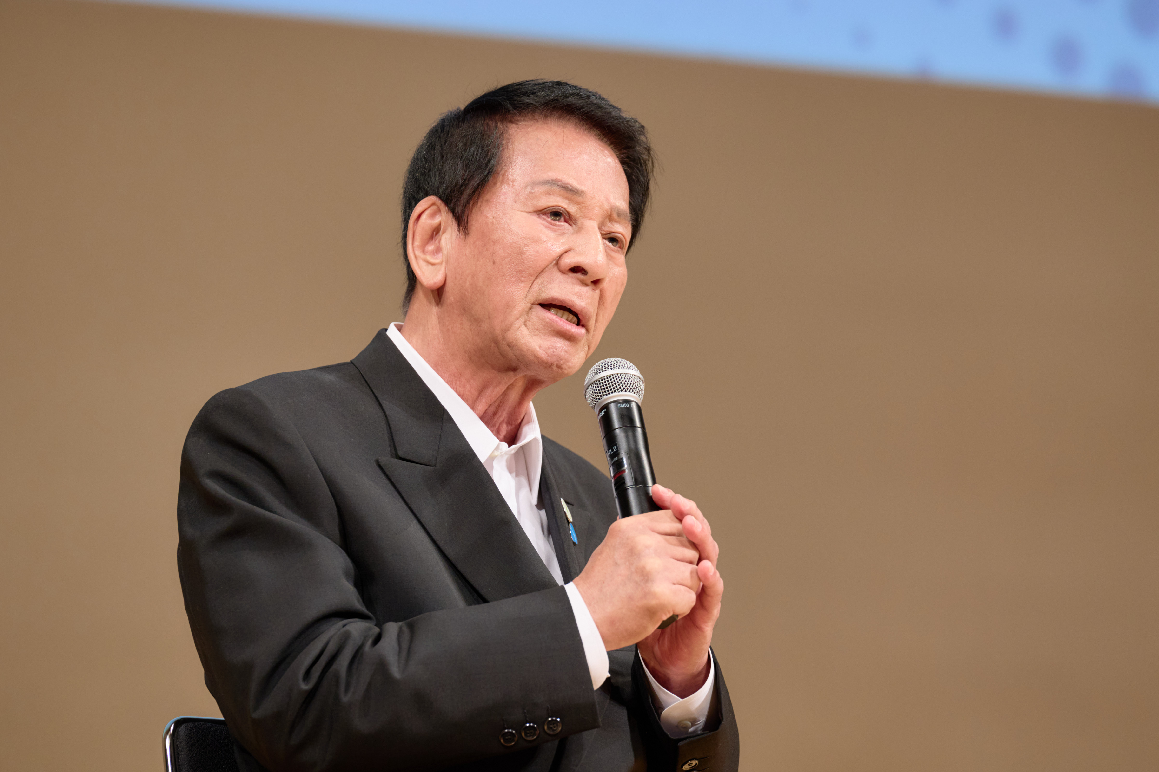 杉良太郎氏のコメントの様子
